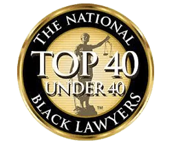 The National Black Lawyers Top 40 Under 40 Award Badge