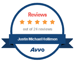 Avvo Client Reviews Rating Badge for Justin Michael Hollimon