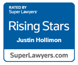 Super Lawyers Rising Stars Recognition Badge for Justin Hollimon